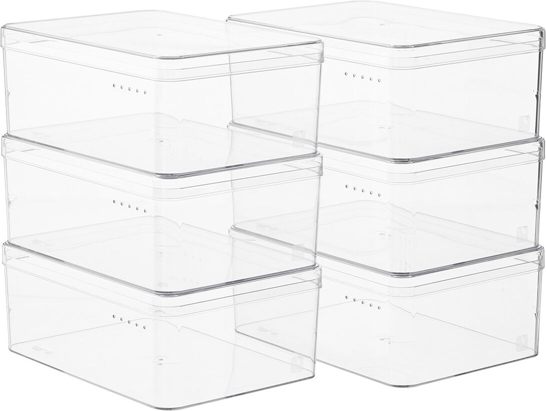 The Container Store Case of 6 Large Shoe Box Clear