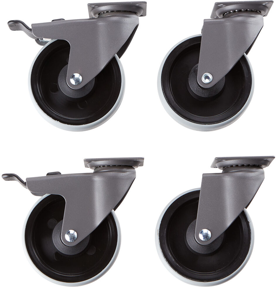 Garage by Elfa Garage + by Elfa Cabinet Casters Matte Grey/Black Set of 4