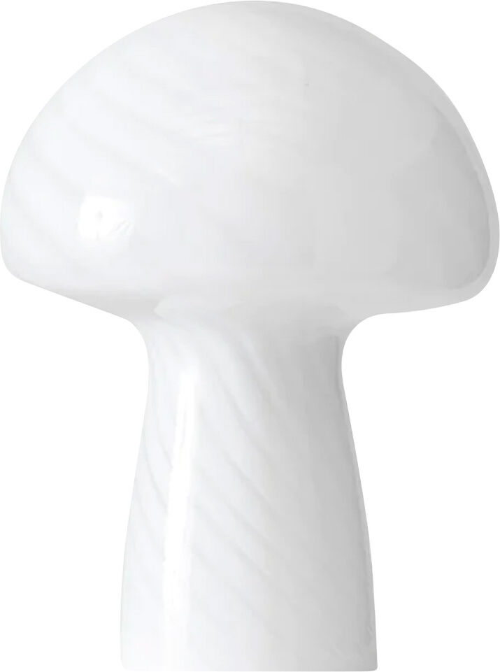 Brightech Mushroom LED Glass Table Lamp White