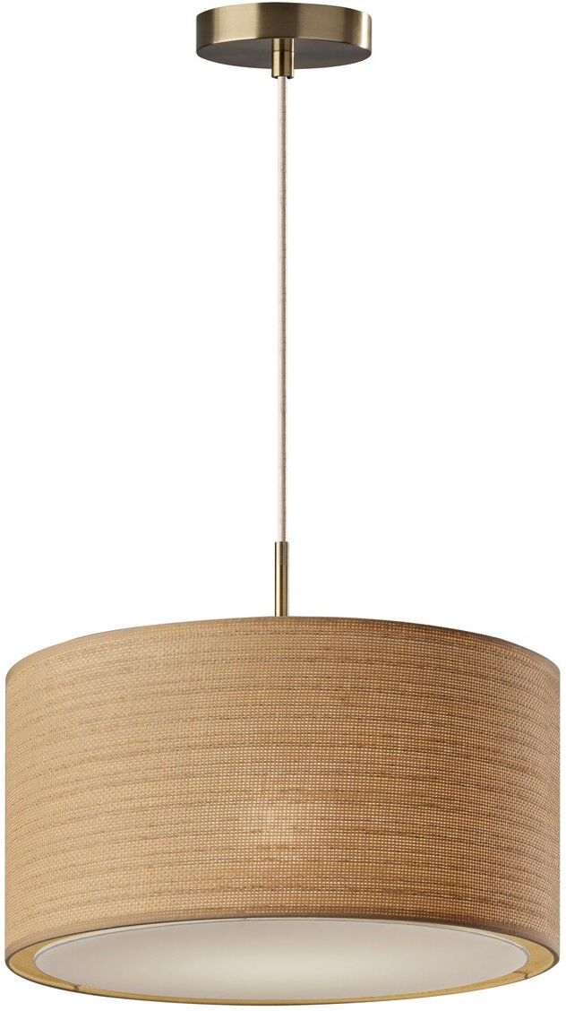 Adesso Large Harvest Pendant Lamp Brass