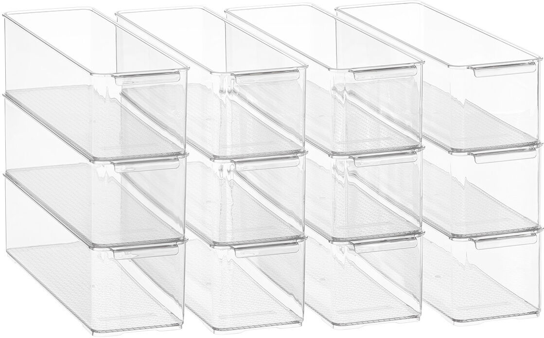 The Everything Organizer Narrow Fridge Bin Clear Pkg/12