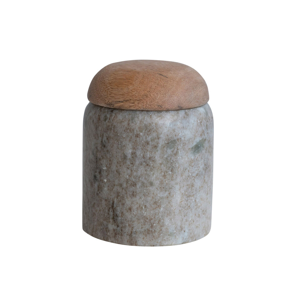 Creative Labs Co-Op Large Marble Canister w/ Wood Lid