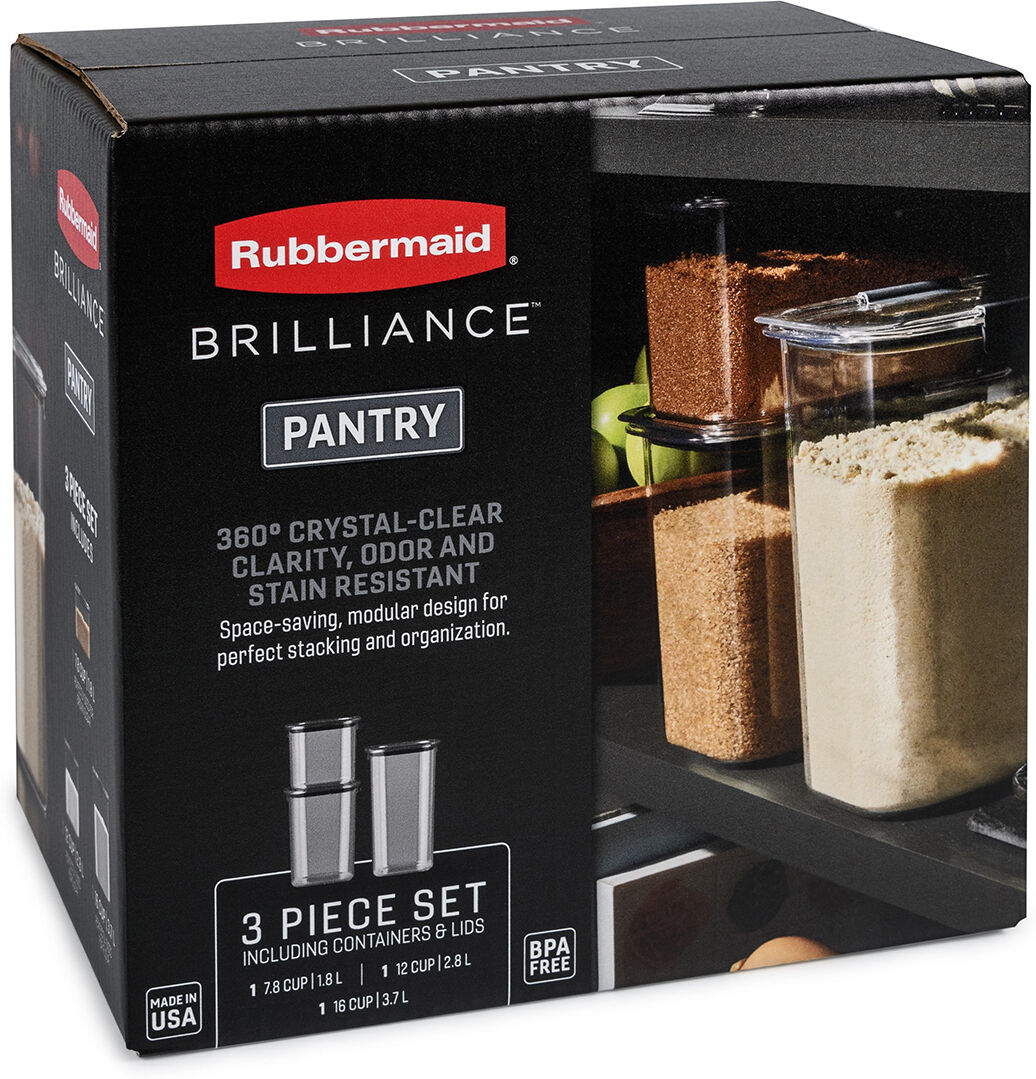 Rubbermaid Brilliance Pantry Baking Set of 3