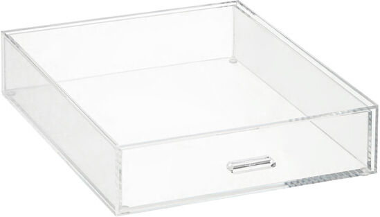 The Container Store Luxe Portrait Acrylic Paper Drawer Clear