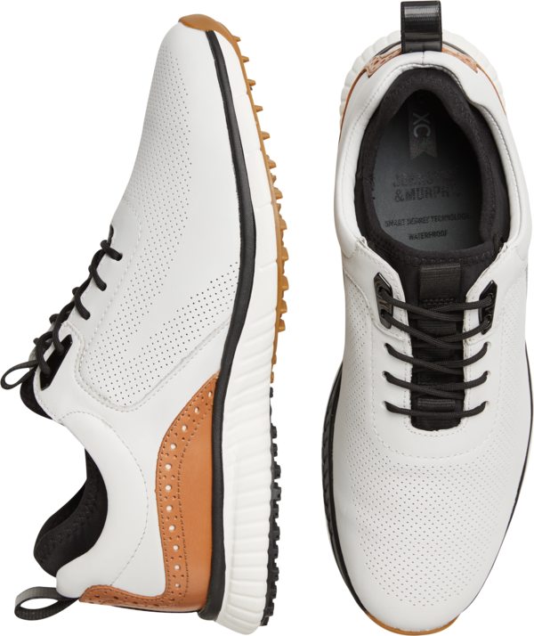 Johnston &Amp; Murphy Johnston & Murphy Men's H-1 Luxe Hybrid Golf Sneakers White - Size: 9 D-Width - White - male