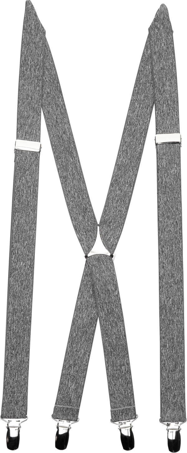 Egara Men's Clip Suspenders Gray - Size: One Size - Gray - male