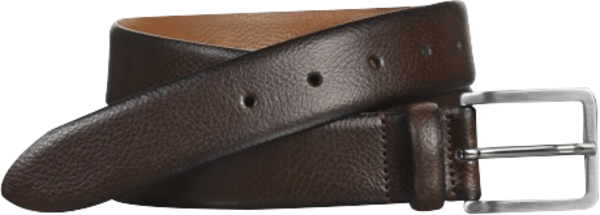 Johnston &Amp; Murphy Johnston & Murphy Men's Feather Edge Leather Belt Dk Brown - Size: 32 Waist - Dk Brown - male