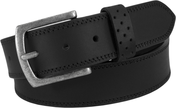 Florsheim Men's Jarvis Casual Leather Belt Black - Size: 32 Waist - Black - male