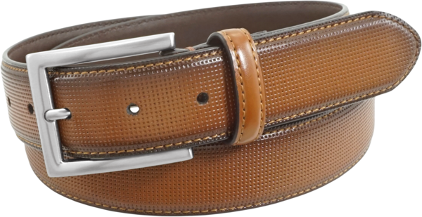 Florsheim Men's Sinclair Casual Belt Cognac - Size: 42 Waist - Brown - male