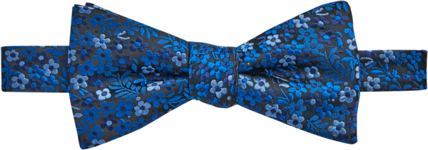 Egara Men's Pre-Tied Floral Bow Tie Horizon - Size: One Size - Blue - male