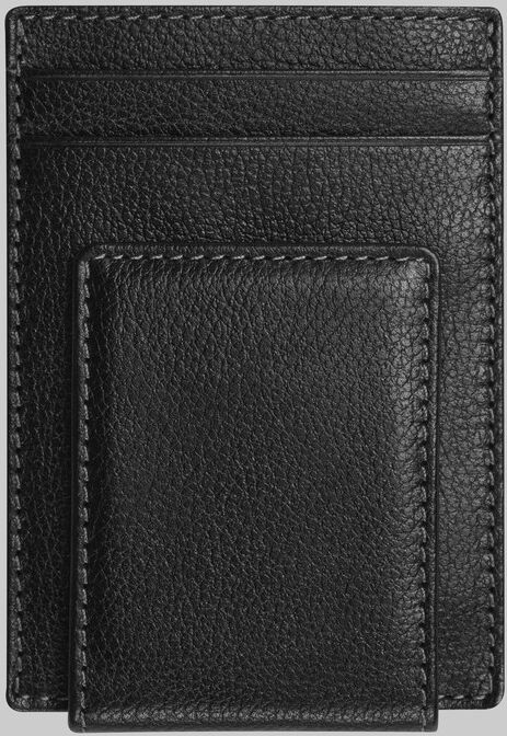 Pronto Uomo Men's Front Pocket Wallet With Magnetic Money Clip Black - Size: One Size - Only Available at Men's Wearhouse - Black - male