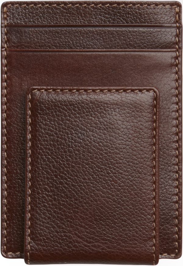 Pronto Uomo Men's Front Pocket Wallet With Magnetic Money Clip Brown - Size: One Size - Only Available at Men's Wearhouse - Brown - male