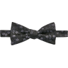 Egara Men's Pre-Tied Floral Bow Tie Black - Size: One Size - Black - male