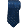 Calvin Klein Men's Windowpane Narrow Tie Navy - Size: One Size - Navy - male