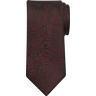 Awearness Kenneth Cole Men's Narrow Modern Leaf Tie Burgundy - Size: One Size - Dark Red - male