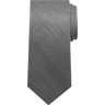 Awearness Kenneth Cole Men's Hairlines Plaid Tie Grey - Size: One Size - Grey - male