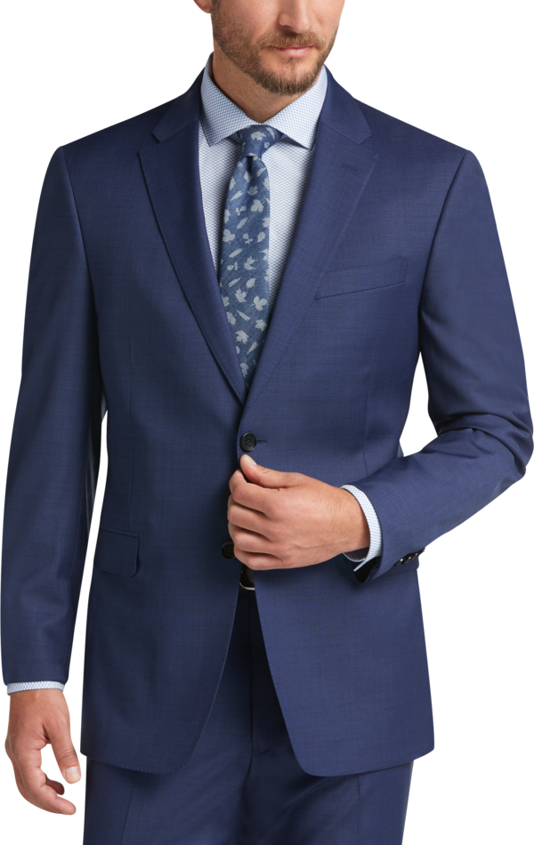 Tommy Hilfiger Modern Fit Men's Suit Separates Jacket Blue/Postman - Size: 36 Regular - Blue/Postman - male