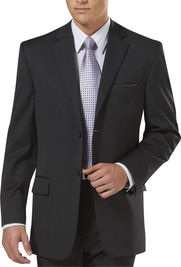 Pronto Uomo Platinum Big & Tall Men's Executive Fit Suit Separates Jacket Charcoal Gray - Size: 50 Long - Only Available at Men's Wearhouse - Gray - male