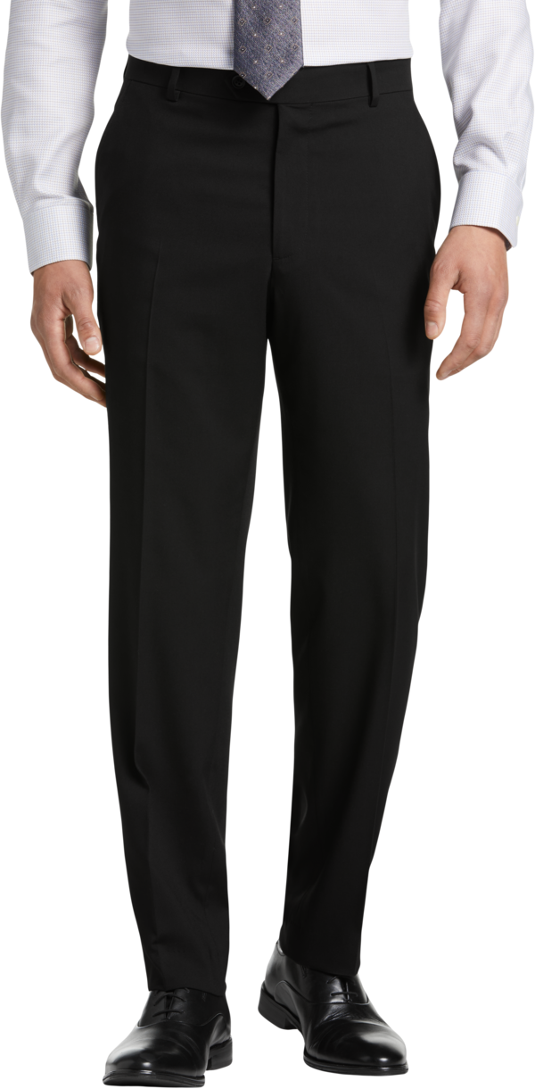 Pronto Uomo Men's Modern Fit Suit Separates Pants Black Solid - Size: 34W x 34L - Only Available at Men's Wearhouse - Black - male