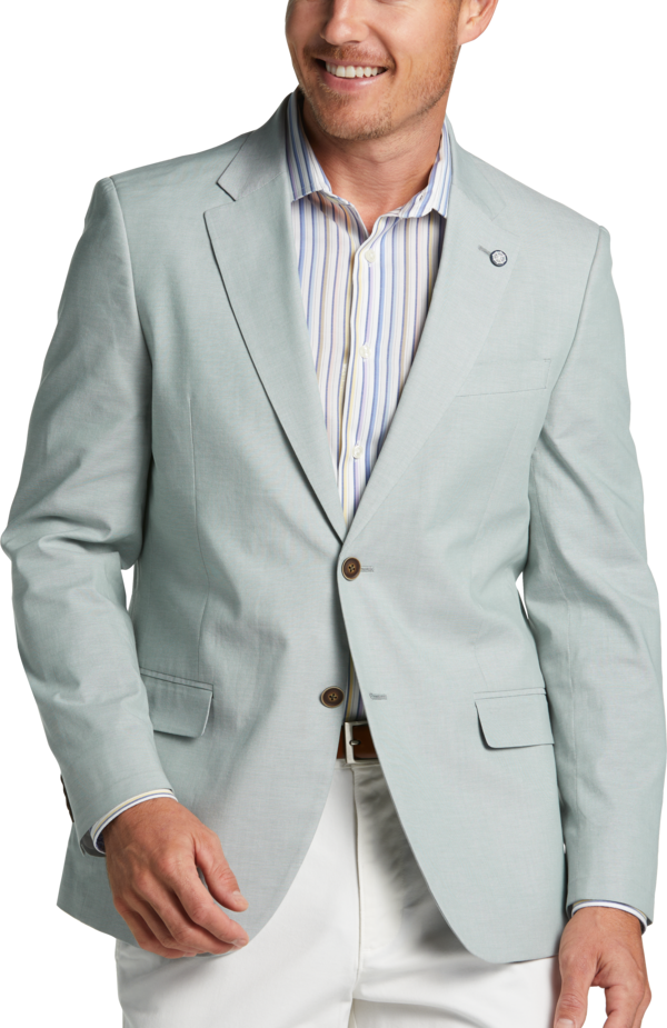 Nautica Men's Modern Fit Sport Coat Green - Size: 38 Short - Green - male