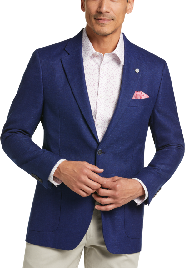 Nautica Men's Modern Fit Sport Coat Navy - Size: 42 Regular - Navy - male