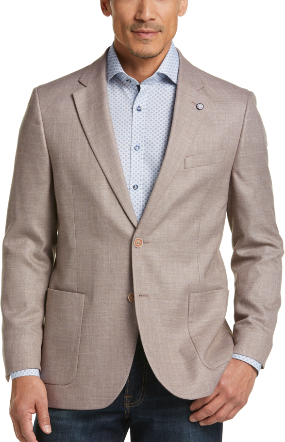 Nautica Men's Modern Fit Sport Coat Tan - Size: 38 Short - Tan - male