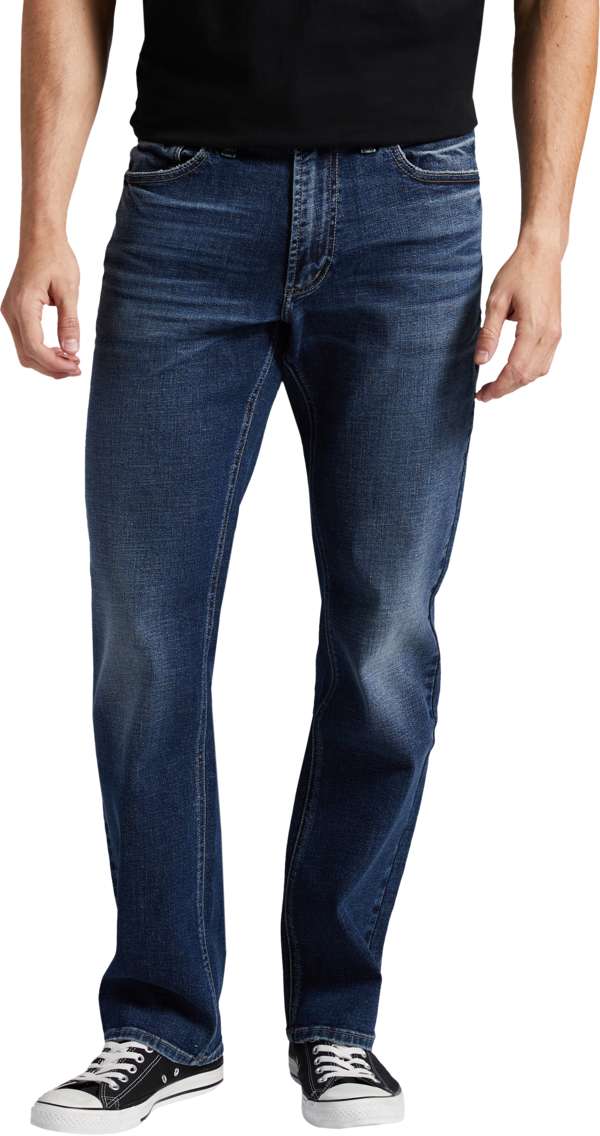 Silver Jeans Men's Grayson Classic Fit Straight Jeans Dark Wash - Size: 34W x 36L - Dark Wash - male