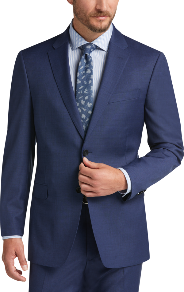 Tommy Hilfiger Modern Fit Men's Suit Separates Jacket Blue/Postman - Size: 38 Long - Blue/Postman - male