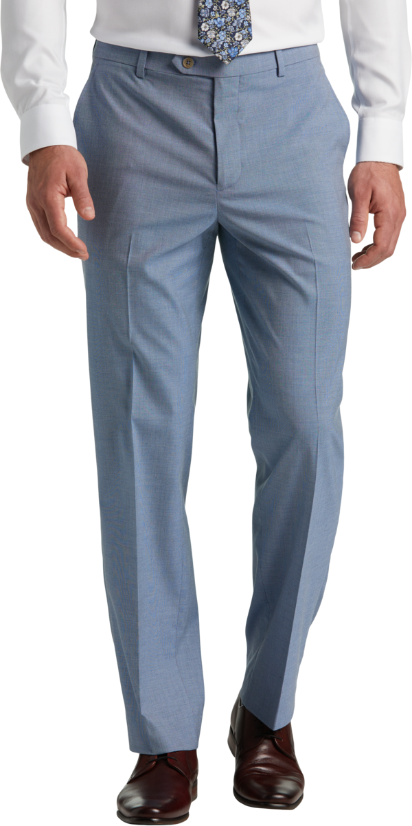 Pronto Uomo Men's Modern Fit Suit Separates Dress Pants Blue Tic - Size: 36W x 32L - Only Available at Men's Wearhouse - Blue - male