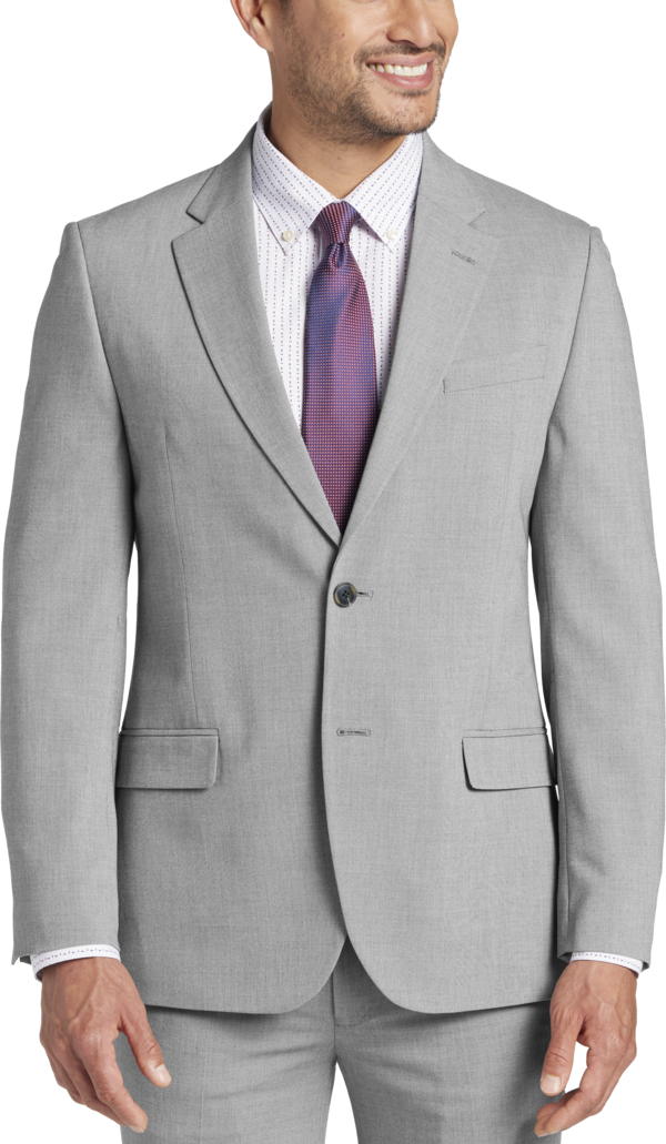 Nautica Men's Modern Fit Suit Lt Gray Sharkskin - Size: 36 Short - Lt Gray Sharkskin - male