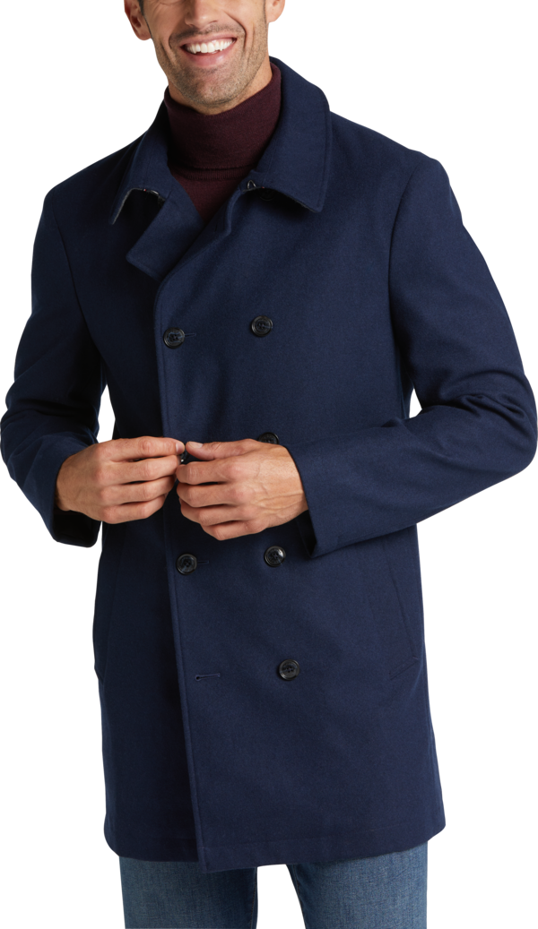 Tommy Hilfiger Big & Tall Men's Modern Fit Peacoat Navy Solid - Size: XXL - Navy Solid - male