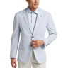 Nautica Men's Modern Fit Notch Lapel Seersucker Sports Coat Blue Seersucker - Size: 42 Regular - Blue Seersucker - male