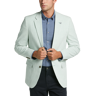 Nautica Men's Modern Fit Notch Lapel Seersucker Sports Coat Green Seersucker - Size: 40 Short - Green Seersucker - male