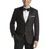 After Hours Men's Slim Fit Peak Lapel Dinner Jacket Brown/Burgundy Jacquard - Size: 42 Long - Brown/Burgundy Jacquard - male