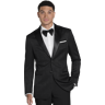 After Hours Men's Slim Fit Peak Lapel Jacquard Dinner Jacket Black Jacquard - Size: 38 Regular - Black Jacquard - male