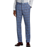 Tayion Men's Classic Fit Suit Separates Pants Navy/Rust Plaid - Size: 40W x 29L - Navy/Rust Plaid - male