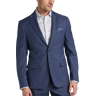 Tommy Hilfiger Big & Tall Modern Fit Men's Suit Separates Jacket Blue Plaid - Size: 60 Regular - Blue - male