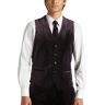 Egara Skinny Fit Corduroy Men's Suit Separates Vest Purple Corduroy - Size: Large - Plum Corduroy - male