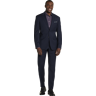 Awearness Kenneth Cole Modern Fit Check Men's Suit Separates Jacket Navy Check - Size: 46 Regular - Navy Check - male