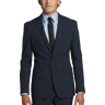 Wilke-Rodriguez Big & Tall Men's Slim Fit Suit Separates Teal Plaid - Size: 60 Regular - Teal - male