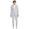 Paisley &Amp; Gray Paisley & Gray Men's Slim Fit Suit Separates Seersucker Jacket Grey White Strp - Size: 40 Regular - Grey White Strp - male