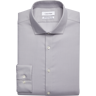 Calvin Klein Men's Slim Fit Stretch Collar Dress Shirt Gray Check - Size: 17 32/33 - Gray Check - male