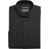 Awearness Kenneth Cole Men's Ultimate Performance Slim Fit Spread Collar Dress Shirt Black Solid - Size: 17 34/35 - Black - male