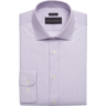 Wilke-Rodriguez Men's Modern Fit Spread Collar Stripe Dress Shirt Lavender Stripe - Size: 16 1/2 32/33 - Lavender Stripe - male