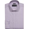 Wilke-Rodriguez Men's Modern Fit Spread Collar Plaid Dress Shirt Lavender Check - Size: 16 34/35 - Lavender Check - male