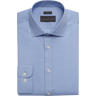 Wilke-Rodriguez Men's Slim Fit Spread Collar Mini Houndstooth Dress Shirt Light Blue Check - Size: 15 32/33 - Light Blue Check - male