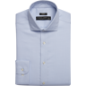 Pronto Uomo Men's Modern Fit Basketweave Dress Shirt Light Blue Check - Size: 15 1/2 34/35 - Only Available at Men's Wearhouse - Light Blue Check - male