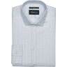 Awearness Kenneth Cole Men's Slim Fit Ultra Performance Stretch Double Check Dress Shirt Light Blue Check - Size: 16 32/33 - Light Blue Check - male