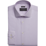 Wilke-Rodriguez Men's Modern Fit Thin Stripe Dress Shirt Purple Stripe - Size: 17 32/33 - Berry Stripe - male