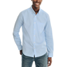 Nautica Men's Classic Fit Tencel Gingham Sport Shirt Light Blue - Size: Small - Light Blue - male